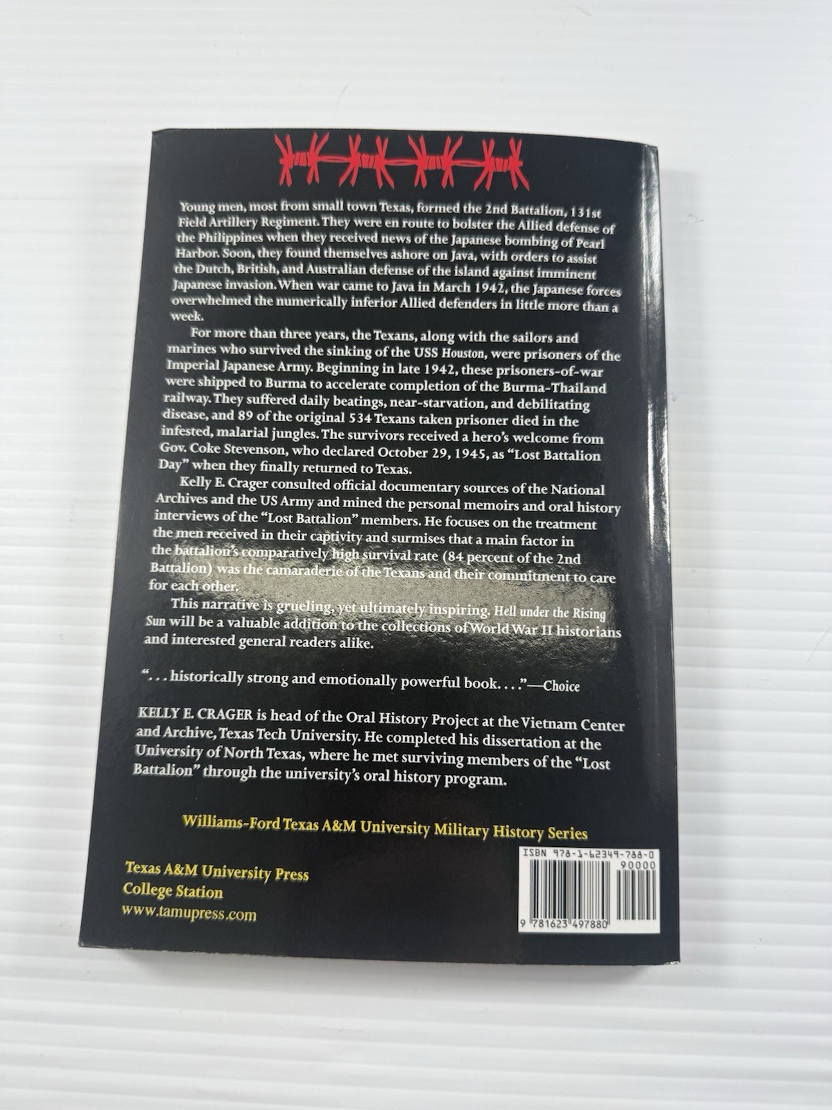 Hell Under the Rising Sun Texan POWs Burma Thailand Railway WWII History Book