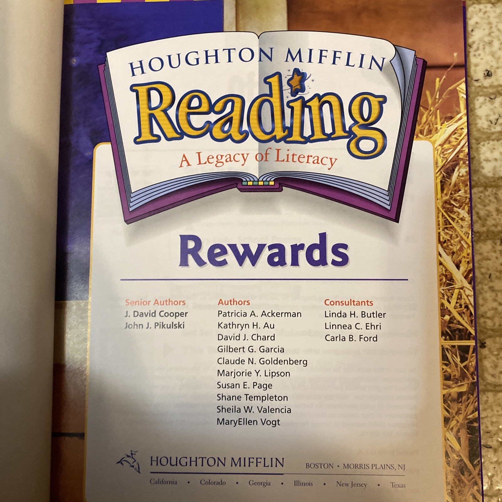 Houghton Mifflin Reading REWARDS 2000 3.1 Third Grade Homeschool Curriculum