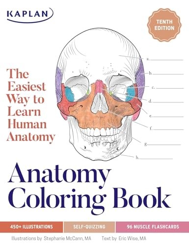 Anatomy Coloring Book with 450+ Realisti…, Wise, Eric