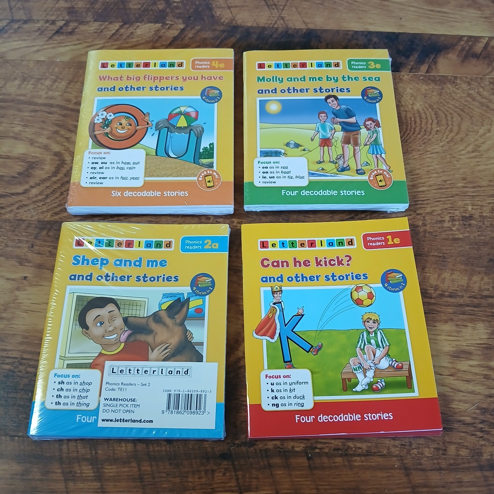 LETTERLAND Phonics Leveled Readers Books Sets 1 – 4 (5 Books Per Set) Elementar