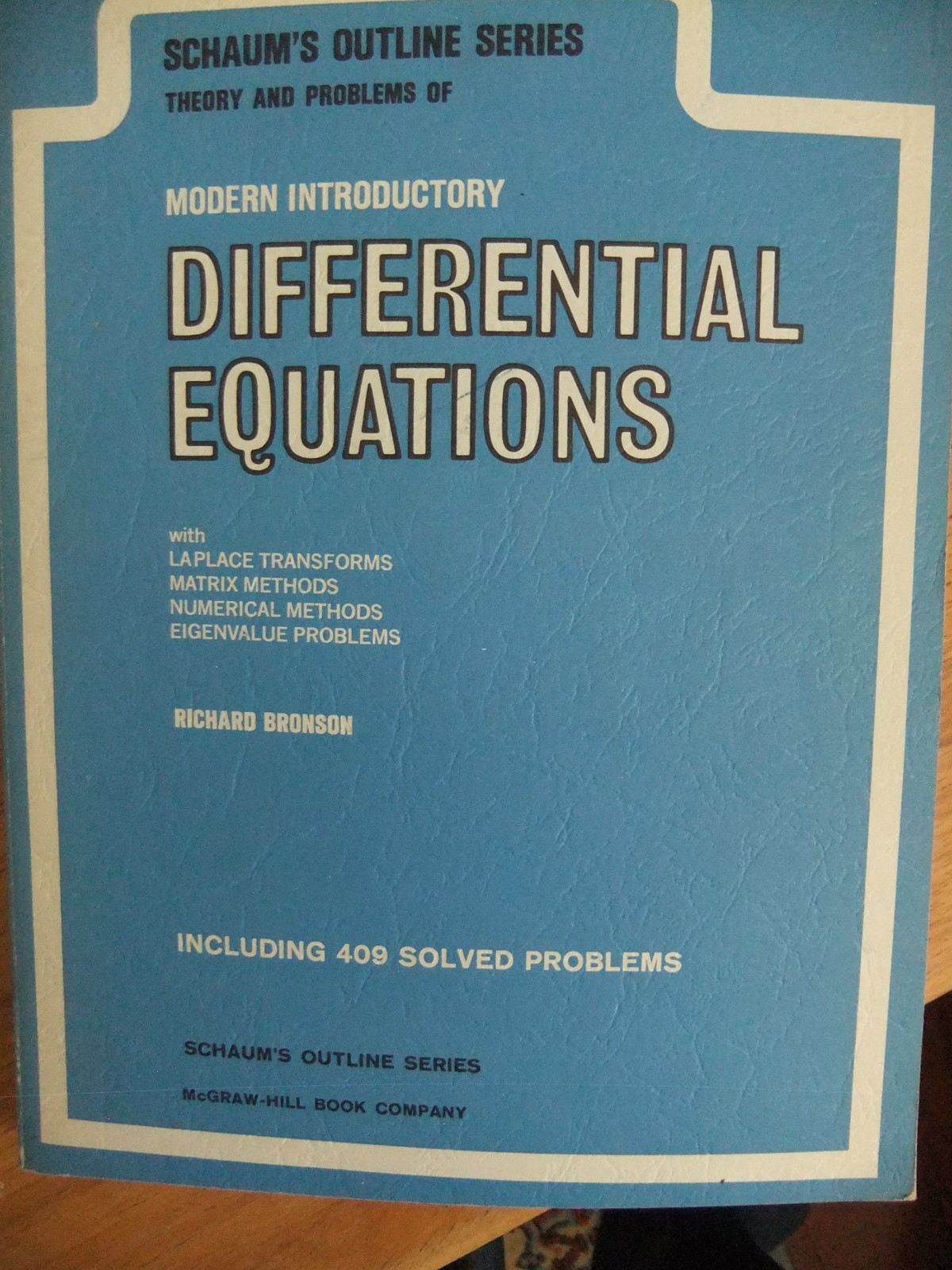 Schaum’s Outline Ser.: Modern Introductory Differential Equations by Richard…