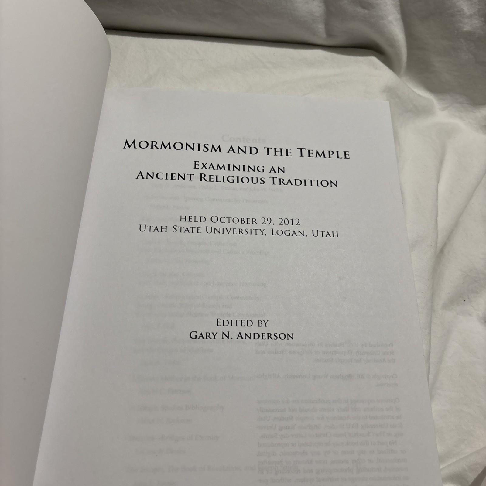 Mormonism and the Temple Examining an Ancient Religious Tradition Academy Study