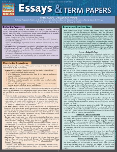 Essays & Term Papers, Paperback by Barcharts, Inc. (COR), Like New Used, Free…