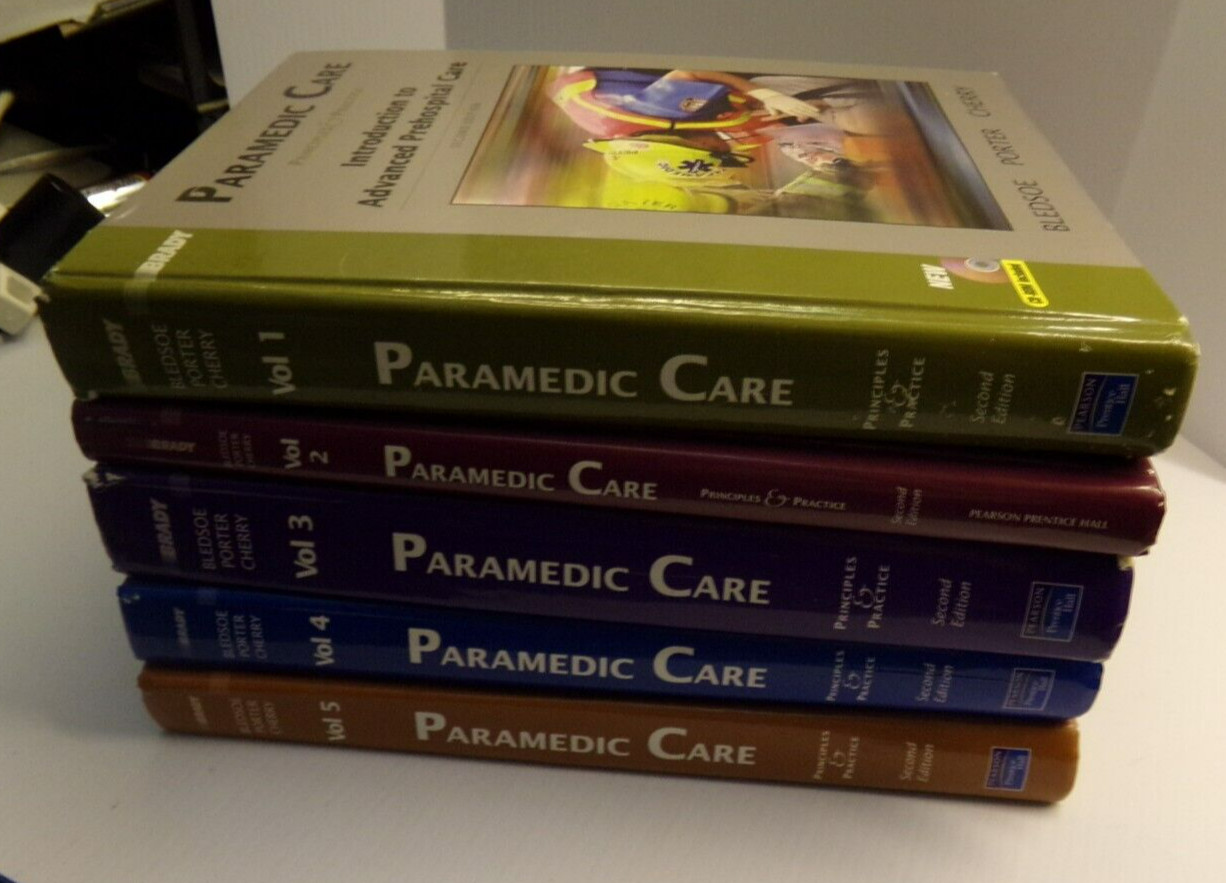 Brady Paramedic Care, 2nd, 5 Volumes, plus others (Total 10 Textbooks)