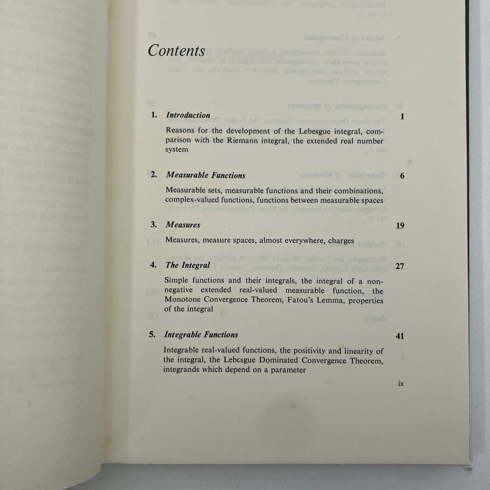 Elements of Integration Robert G Bartle John Wiley & Sons 1966 Math Textbook HC