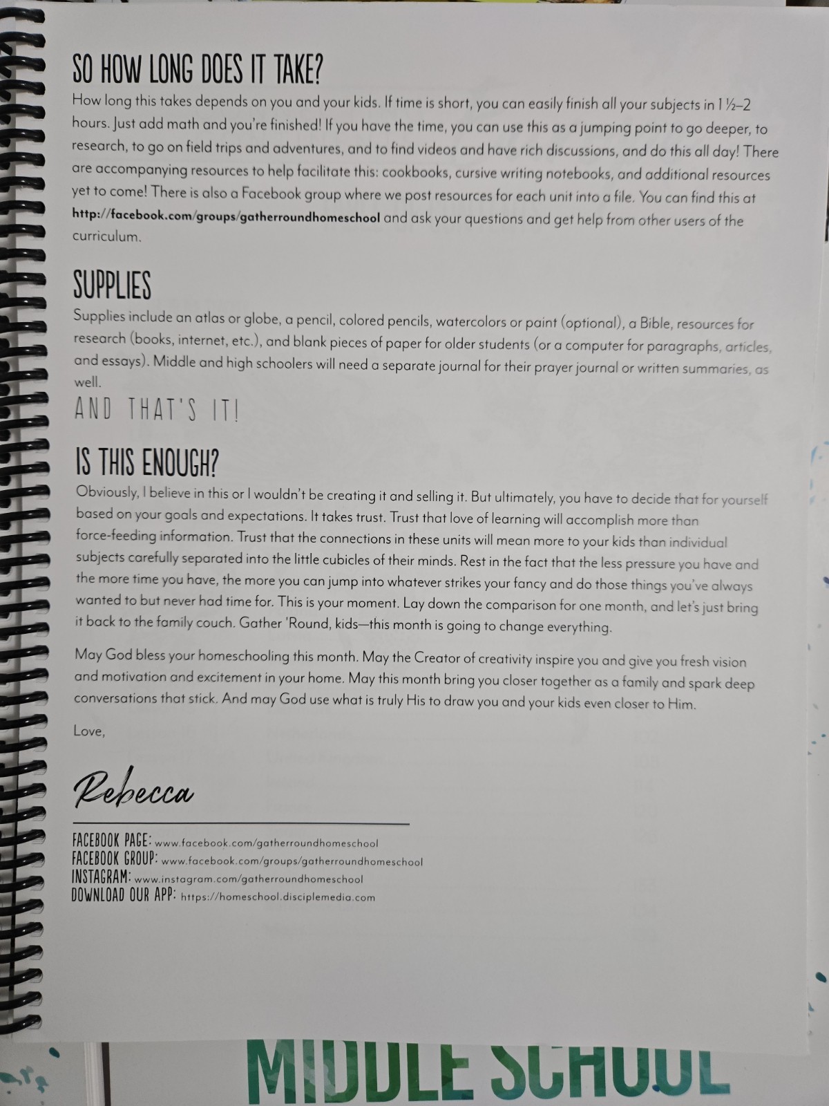 Gather Round Europe Unit 4 Books Teacher, High School, Middle School & Recipes
