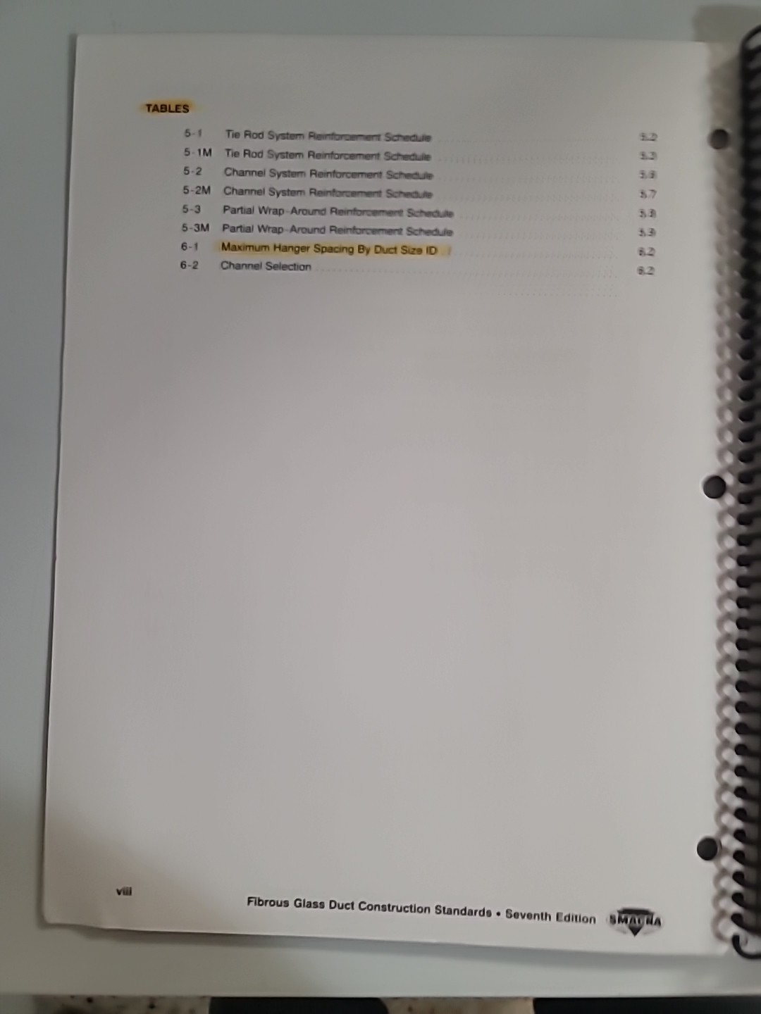 SMACNA Fibrous Glass Duct Construction Standards Seventh Edition