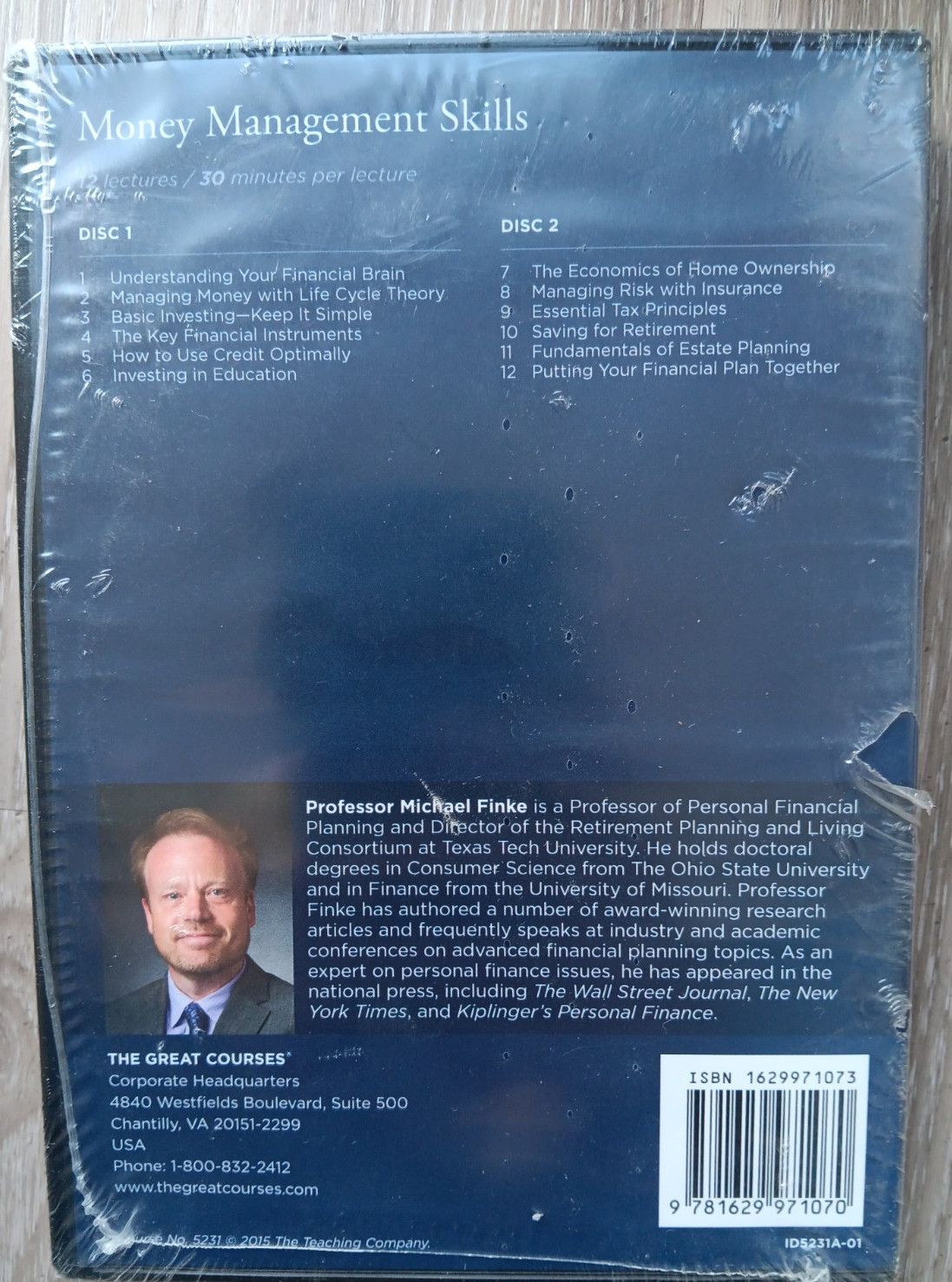 The Great Courses: Money Management Skills – 2 DVDs + Course Guidebook NEW