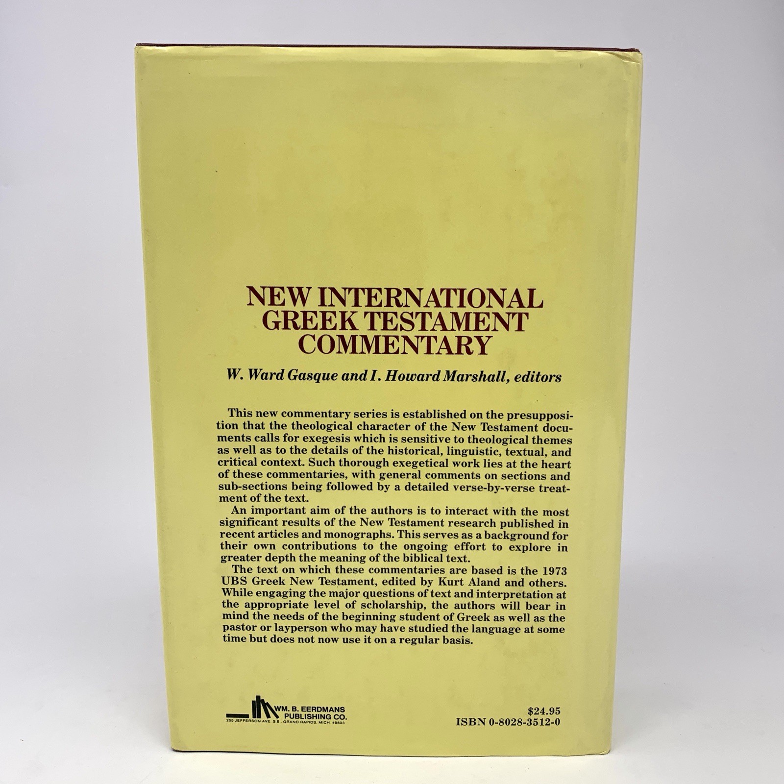 New International Greek Testament Commentary NIGTC – Luke – Howard Marshall