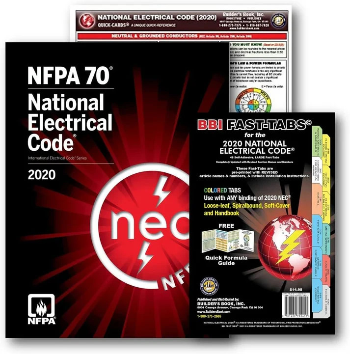 National Electrical Code by NFPA 70 NEC 2020 WITH FAST TABS AND QUICK CARD
