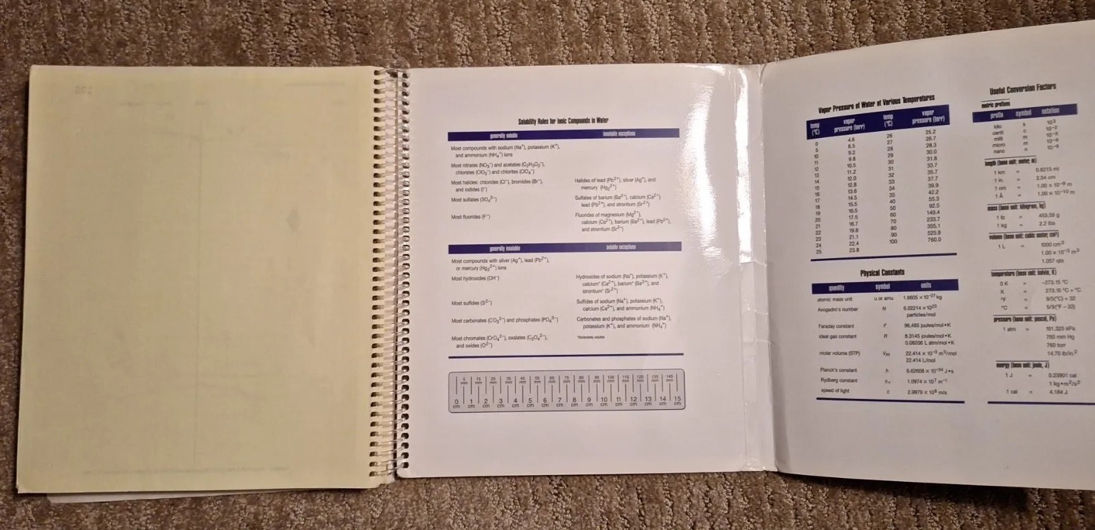 Brooks/Cole General Chemistry Laboratory Notebook Carbonless Copies Pages 26-100