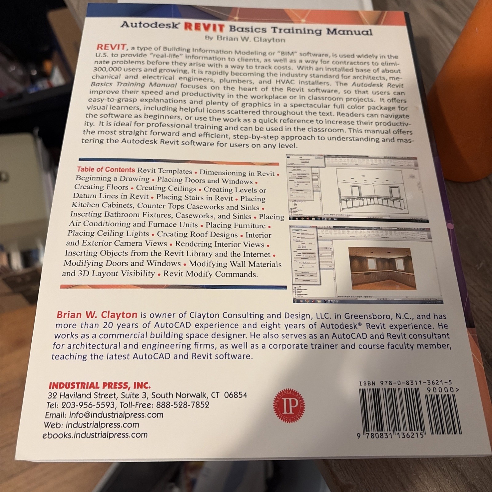 Autodesk® Revit Basics Training Manual by Brian W. Clayton Paperback Brand New