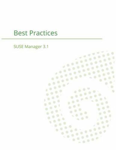SUSE Manager 3.1: Best Practices Guide, Like New Used, Free shipping in the US