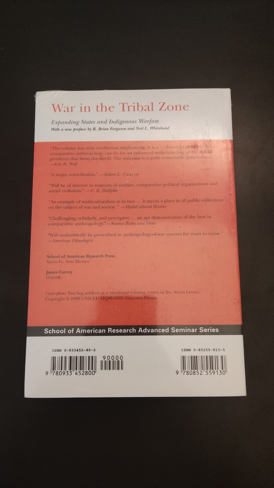 School for Advanced Research Advanced Seminar Ser.: War in the Tribal Zone :…