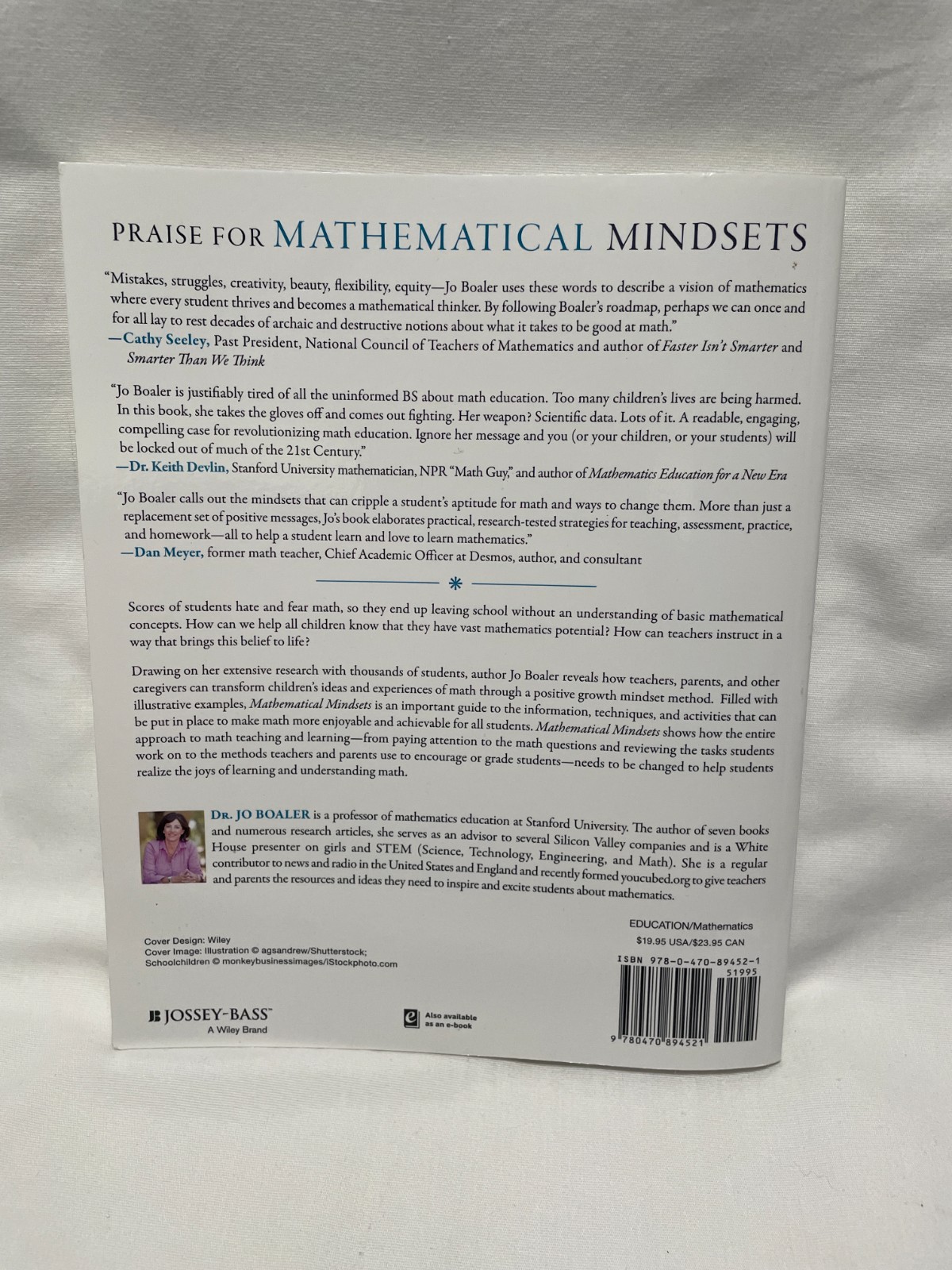 Mathematical Mindsets by Jo Boaler Innovative Teaching Guide Preowned