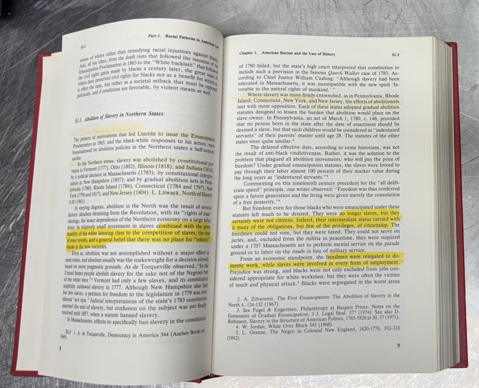 Race, racism and American law 2nd Ed 7th Printing