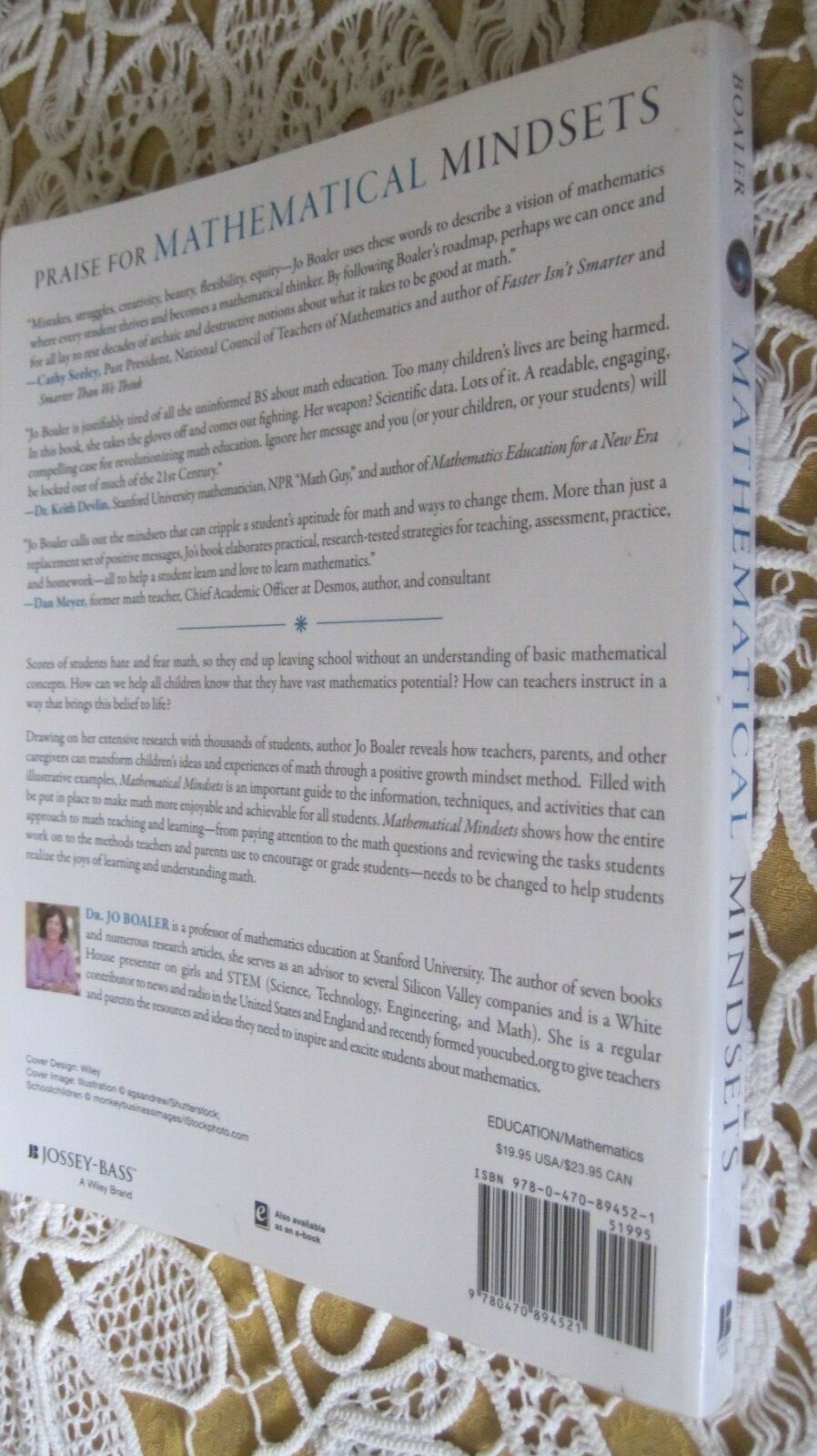 Mathematical Mindsets paperback by Jo Boaler