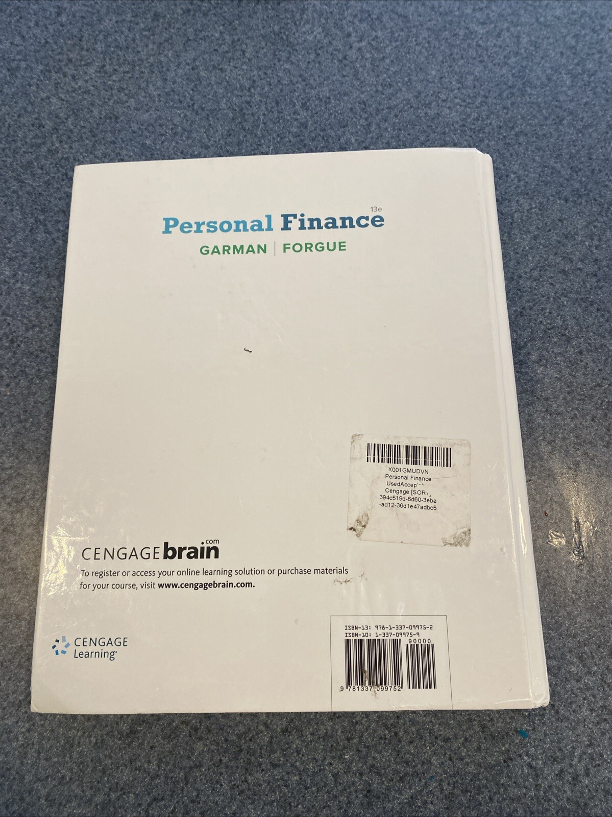 Personal Finance – Hardcover, by Garman E. Thomas; Forgue Raymond