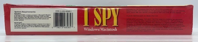 I Spy Collection: School Days CD ROM Book+Jigsaw Puzzle Mac/Windows NEW IN BOX