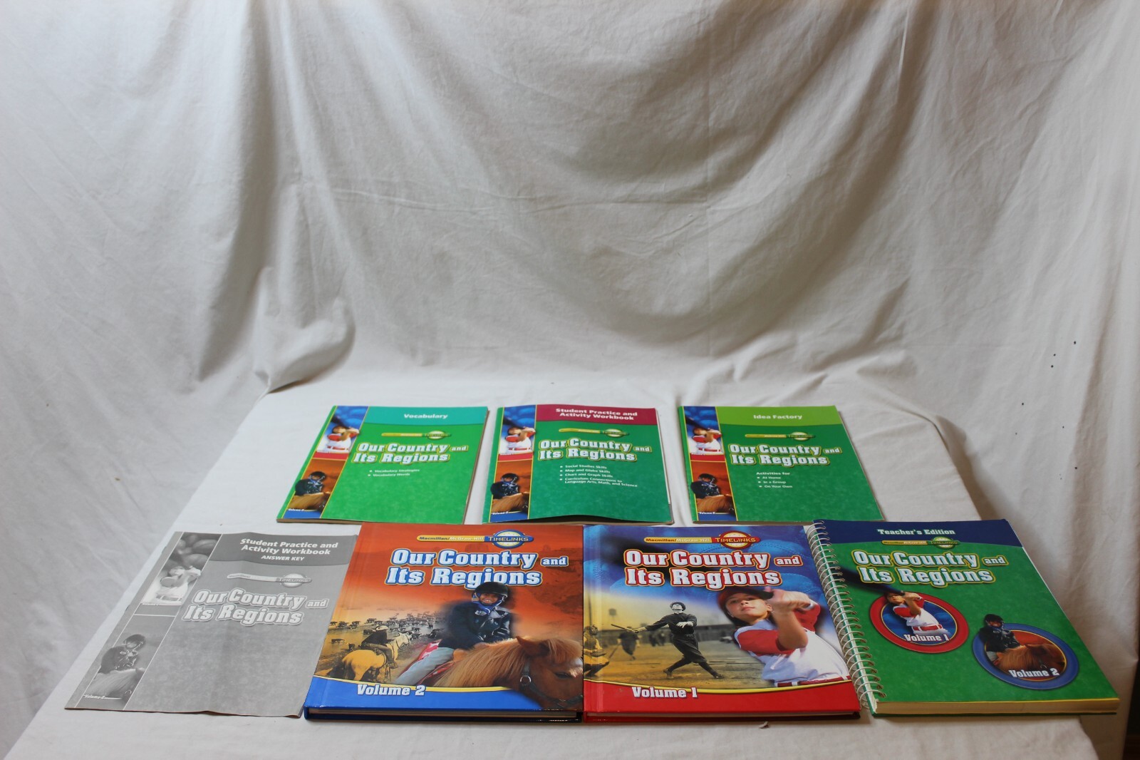 McGraw Hill Timelinks Our Country & Its Regions Grade 4 Set Teacher’s Edition
