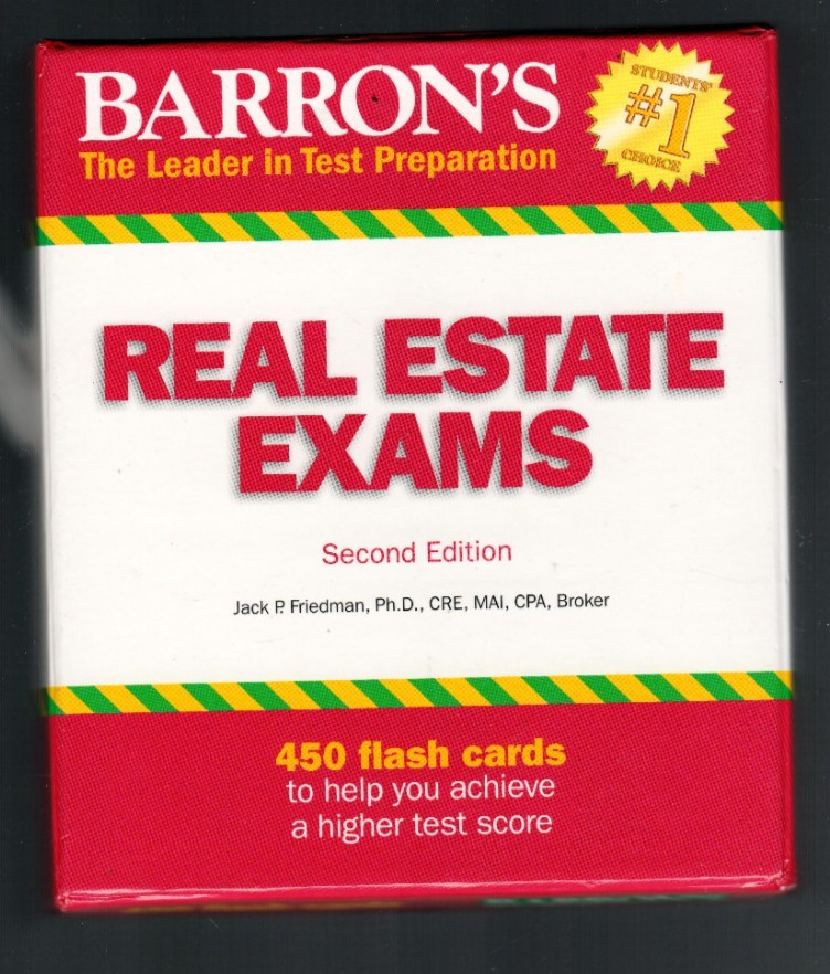Barron’s Real Estate Exams 2nd Edition 450 Flash Cards