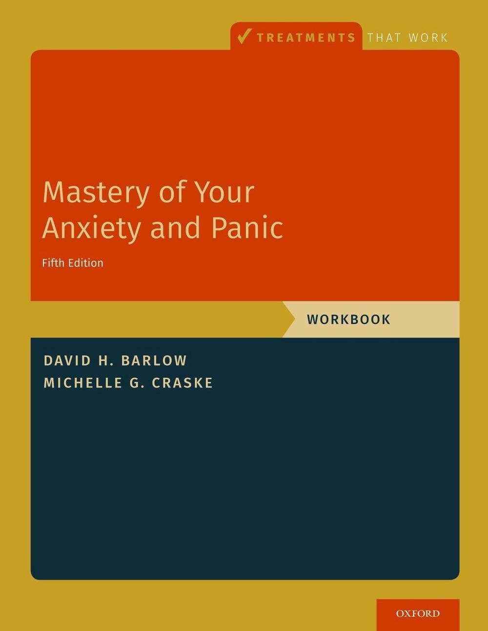 Mastery of Your Anxiety and Panic: Workbook by David H. Barlow (English) Paperba