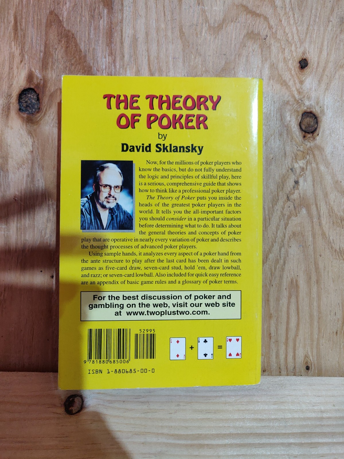 The Theory of Poker by Sklansky, David