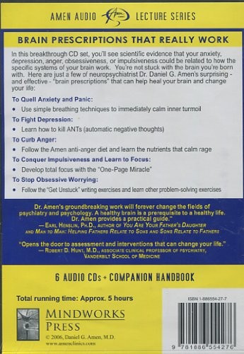DANIEL G. AMEN,M.D. 6 AUDIO CDS CHANGE YOUR BRAIN CHANGE YOUR LIFE