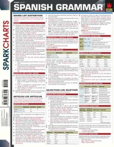 Spanish Grammar (SparkCharts) – Pamphlet, by SparkNotes – Very Good j