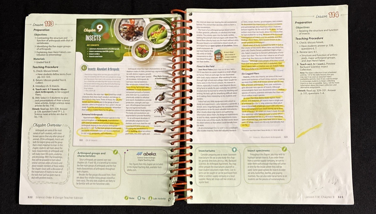 Abeka Science: Order and Design Teacher Edition Volumes 1 and 2 – Second Edition