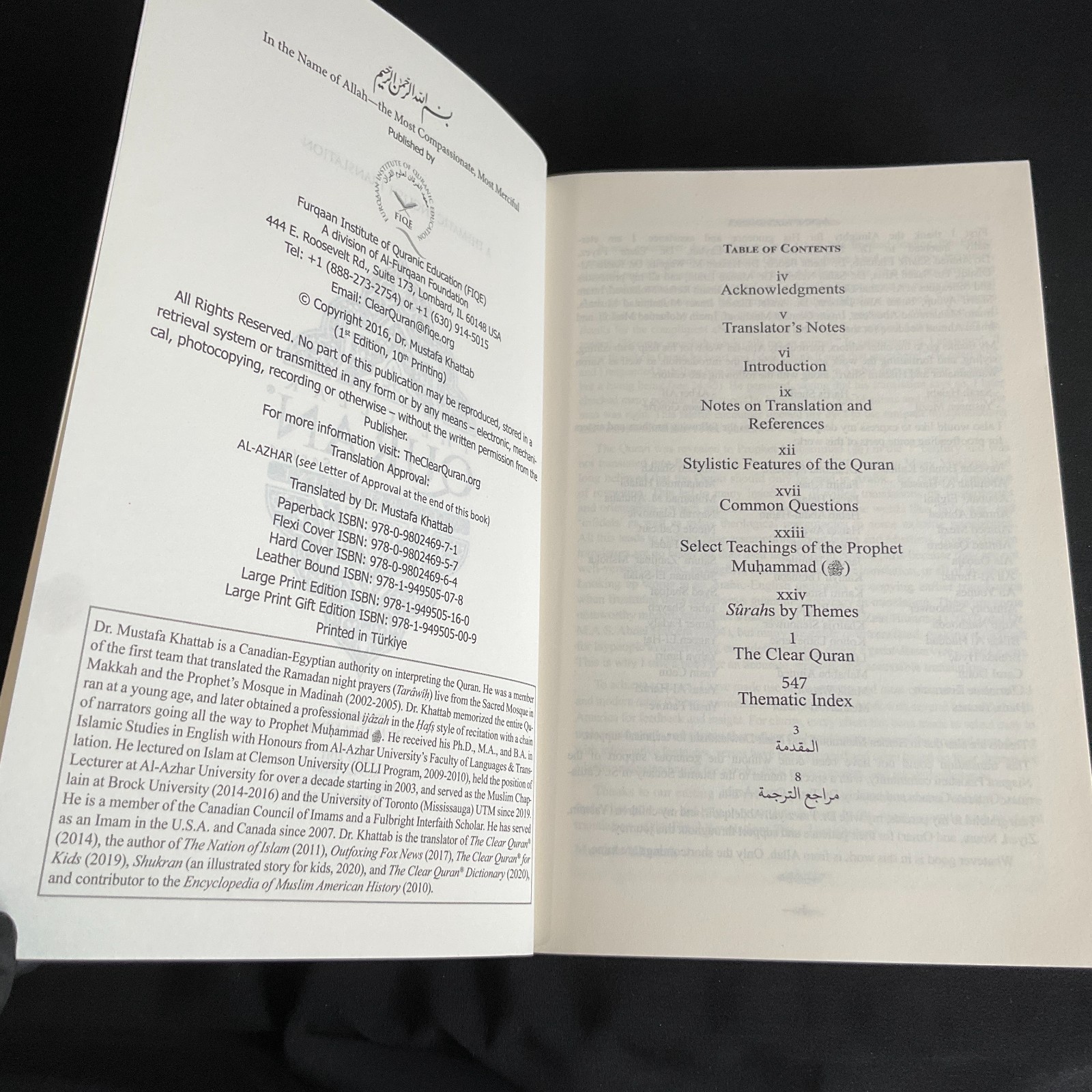 The Clear Quran with Arabic Text – Softcover 5.5 x 8.8 x 1″