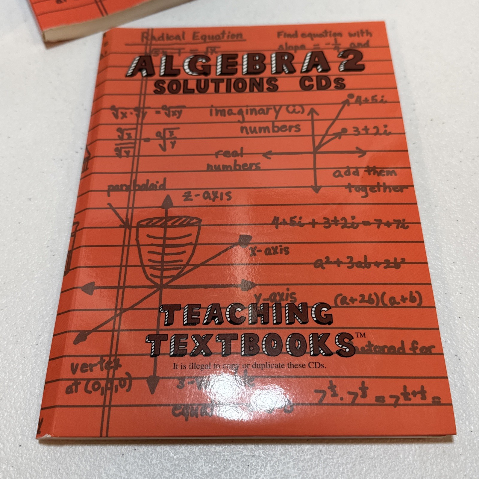 Teaching Textbooks Algebra 2 Textbook Set Answer Book Workbook CD-ROM