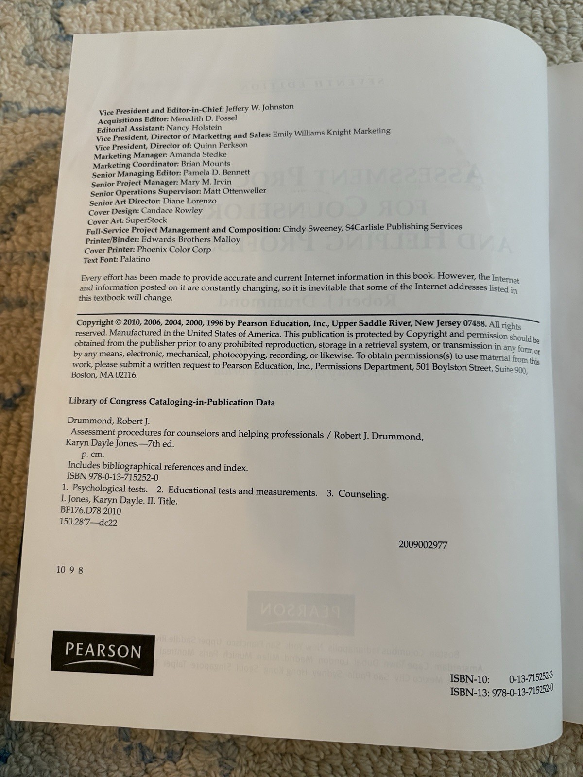Assessment Procedures for Counselors and Helping Professionals, Seventh Edition