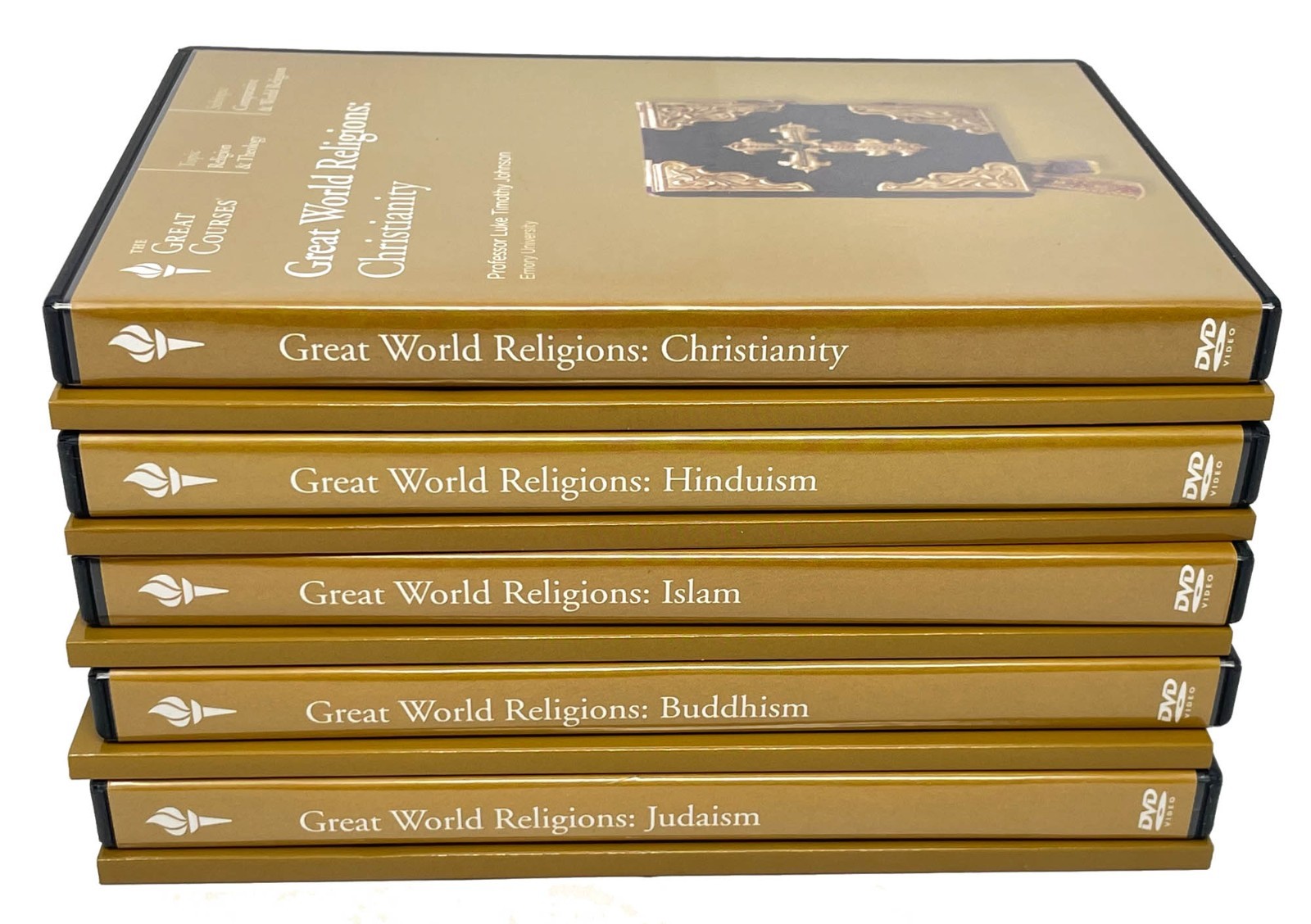 The Great Courses GREAT WORLD RELIGIONS Lot 5 Titles DVD + Guide Books Nice!