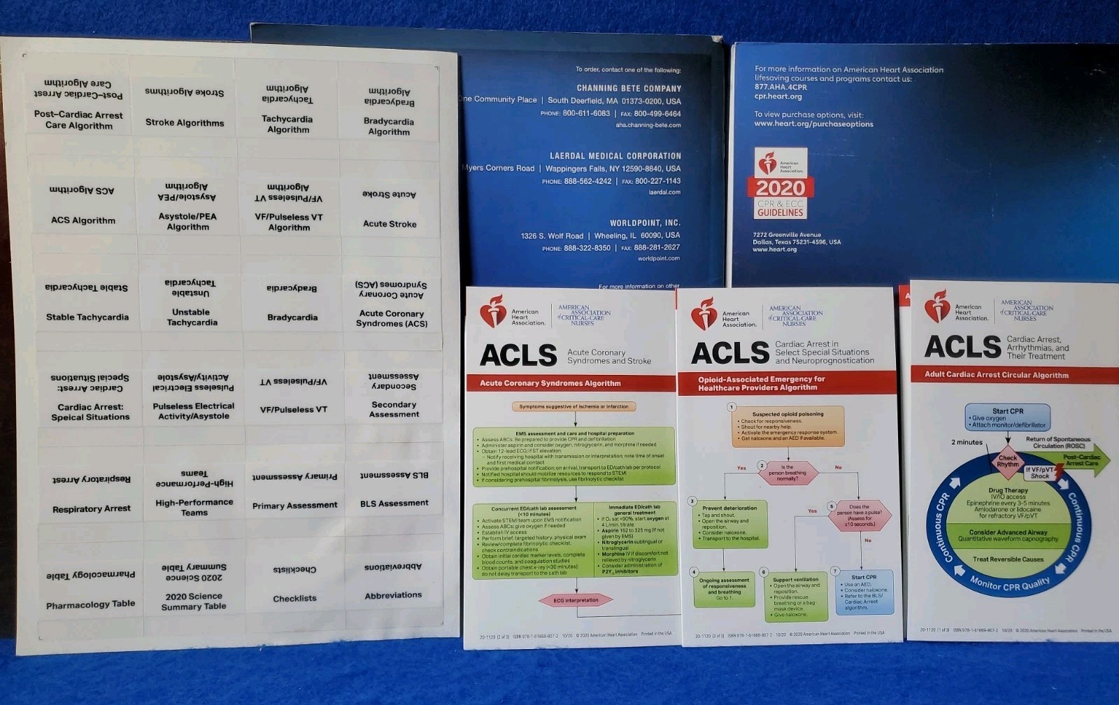 American Heart Association BLS ACLS Provider Manual Lot of 3 2020 + Cards