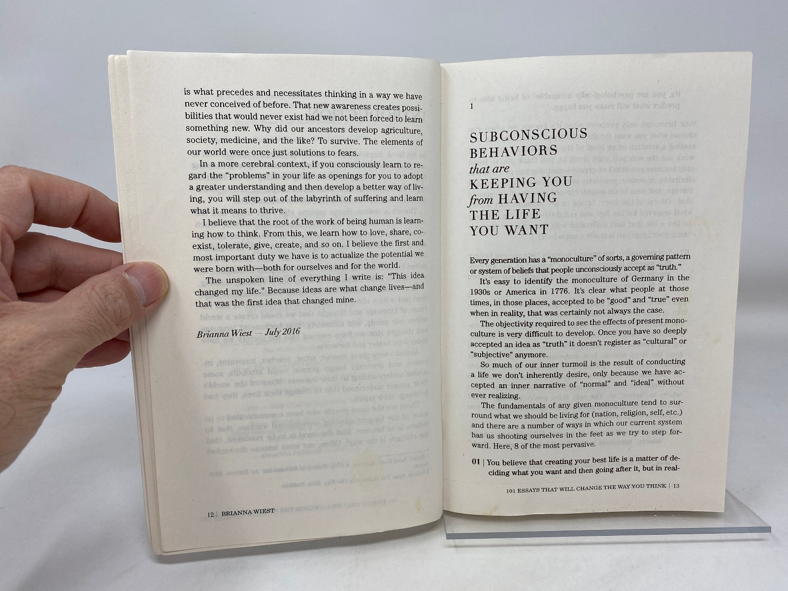101 Essays That Will Change The Way You Think – ISBN 978-1-945796-06-7