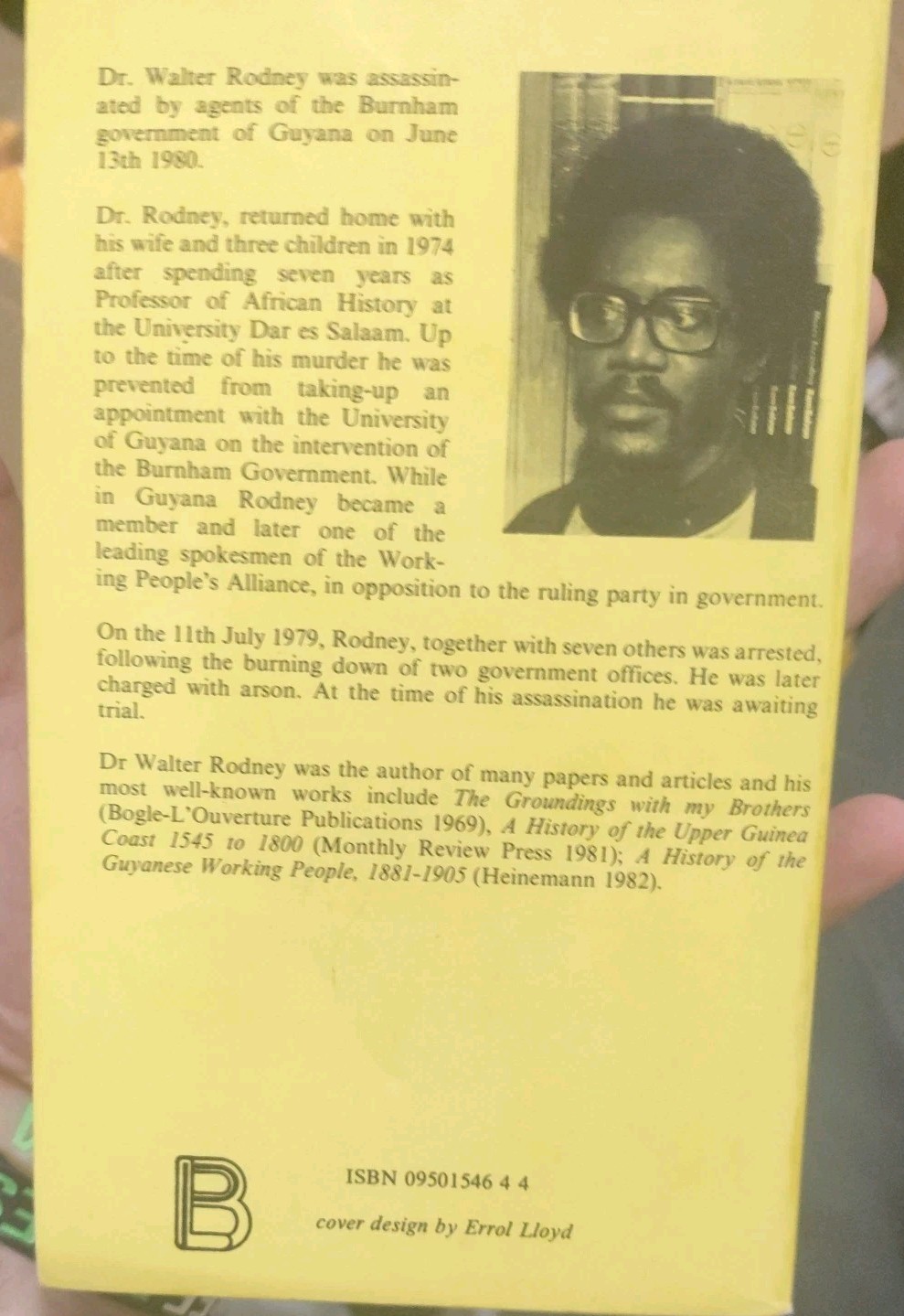 How Europe Underdeveloped Africa – Rodney, Walter VGC+! 1972 reprint 1983