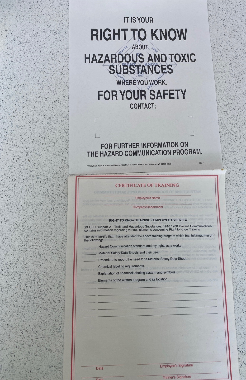 JJ Keller Hazard Communication Training Materials, DVD, Handouts, User Guide Haz