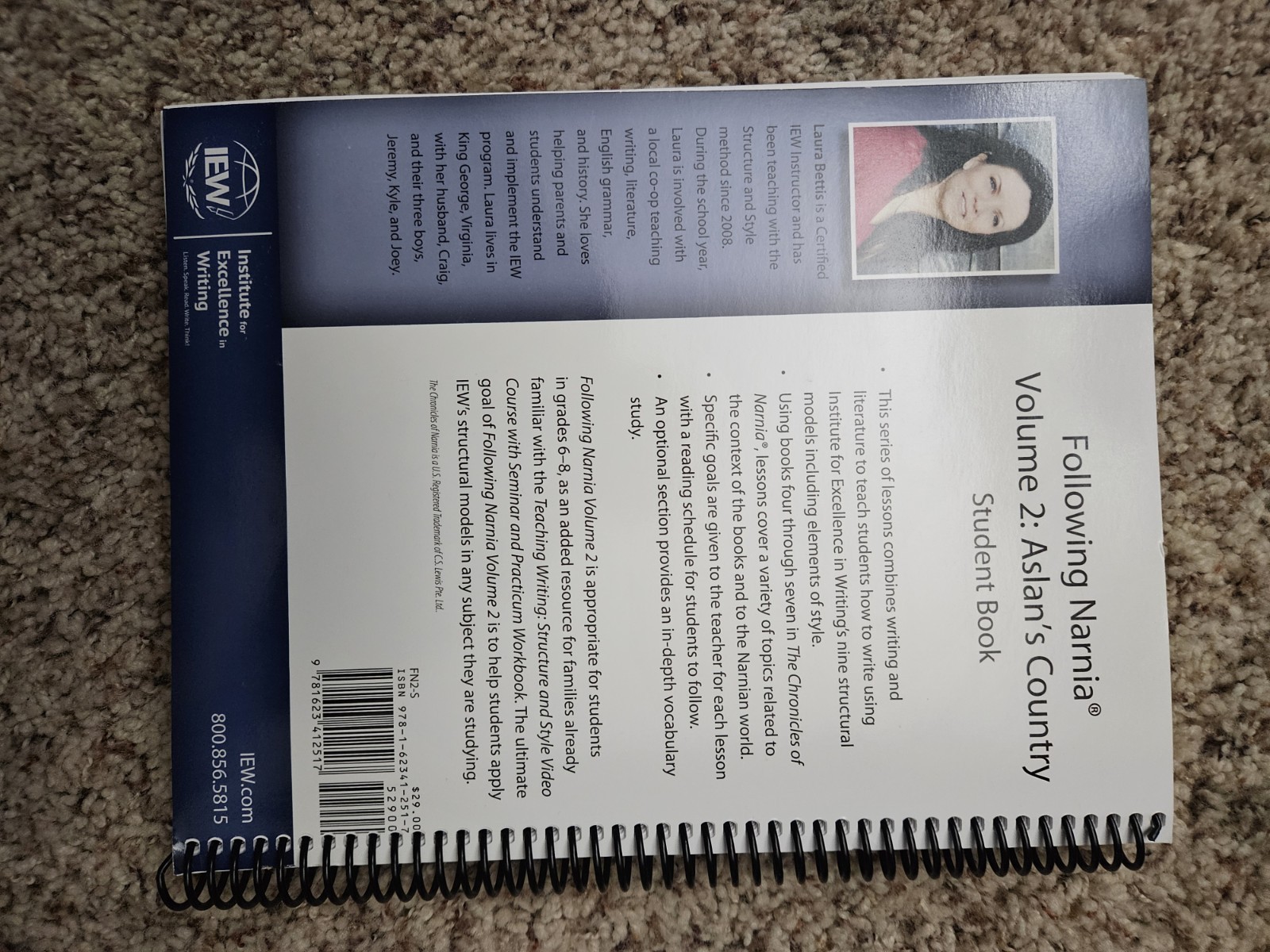 IEW Following Narnia Vol 2 Aslan’s Country Student Book & Teacher’s Manual