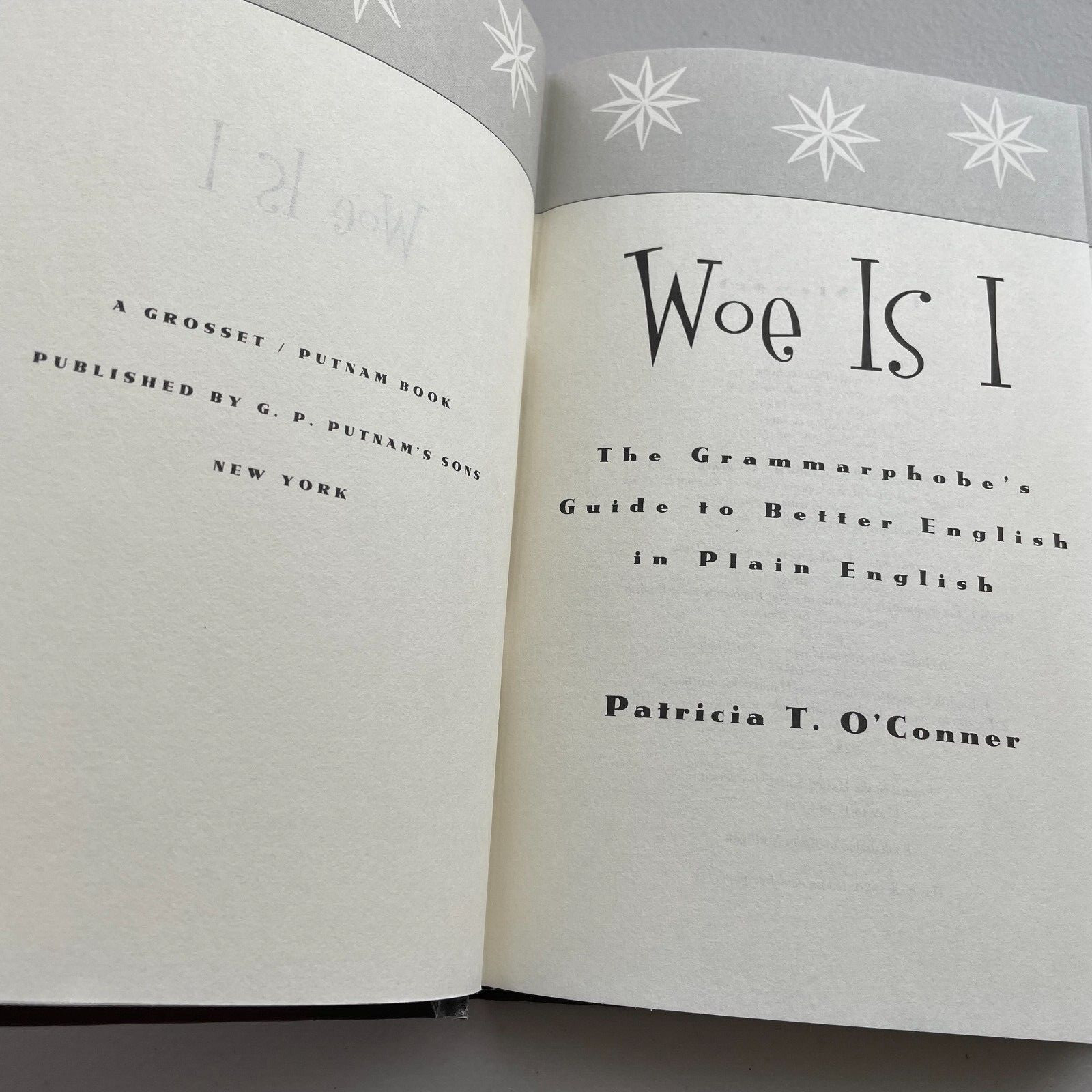 Woe is I Youth Grammar Guide Hardcover Book Patricia T. O’ Conner 1996