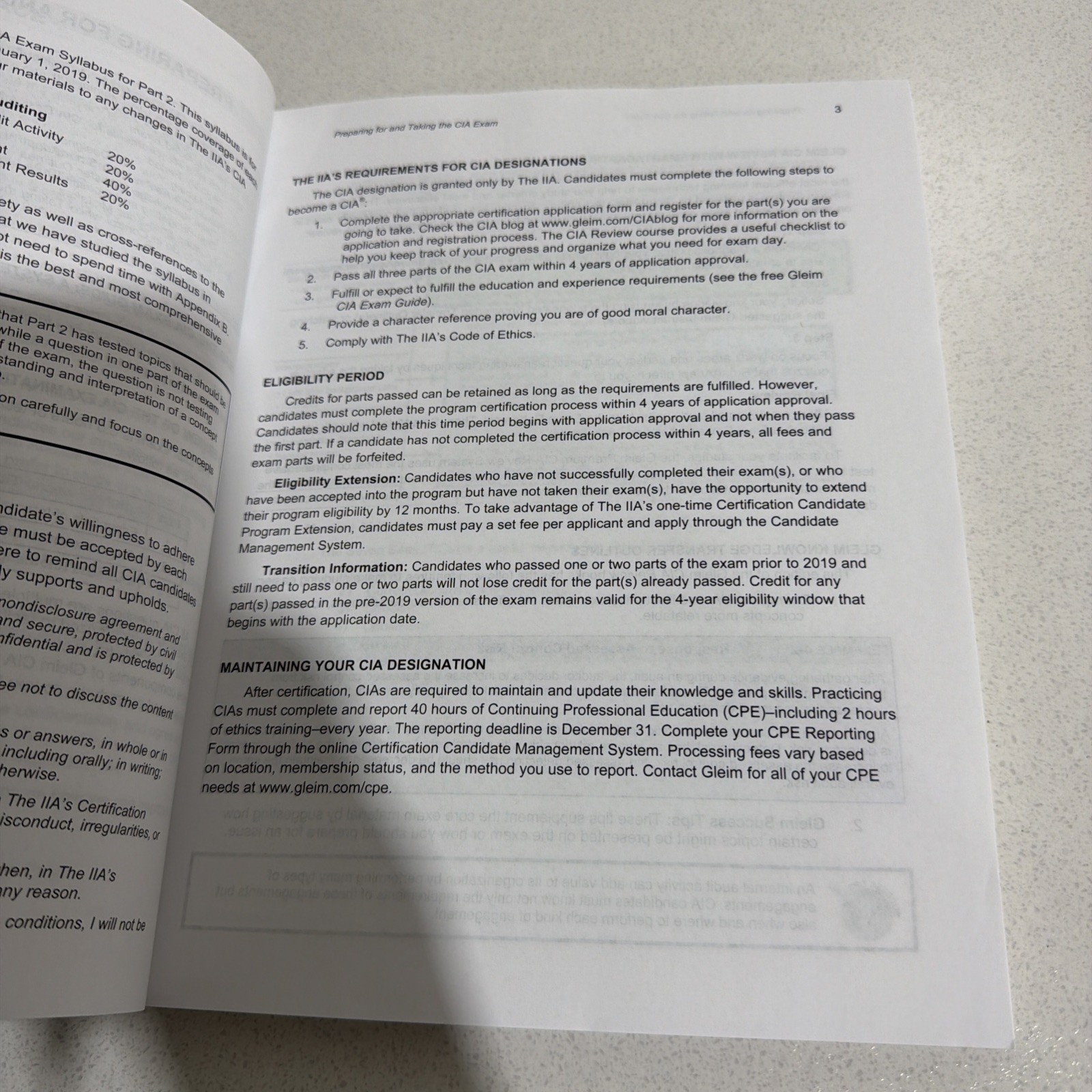 2020 Gleim CIA Review Part 2: Practice of Internal Auditing 40th Anniversary Ed.
