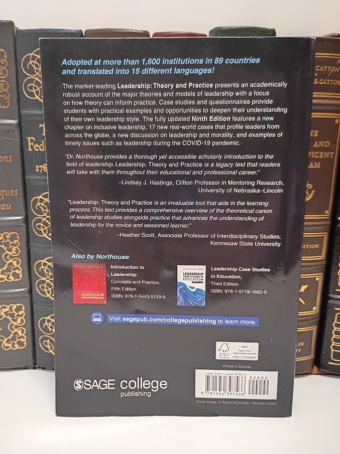 Leadership: Theory and Practice Northouse 9th Edition SAGE Paperback Textbook VG