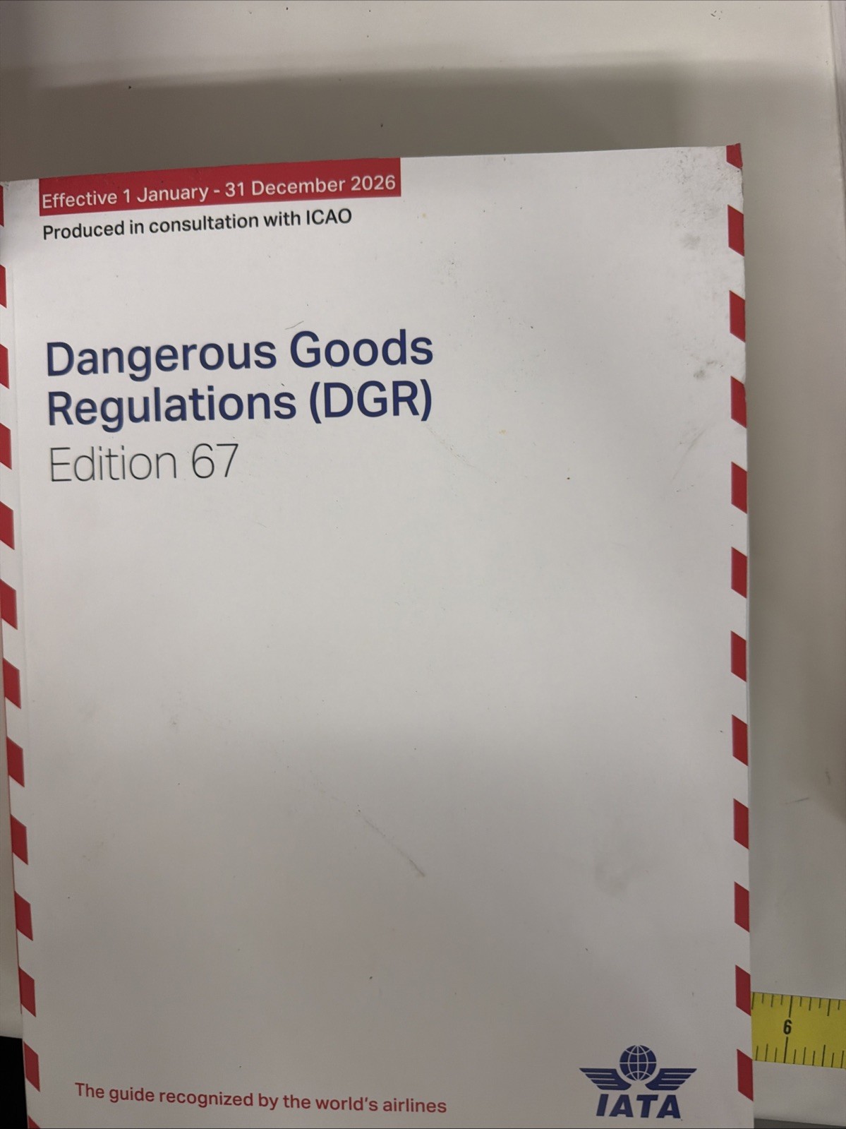 2026 67th Edition IATA Dangerous Goods Regulations Perfect Bound 🚨NEW/OTHER🚨