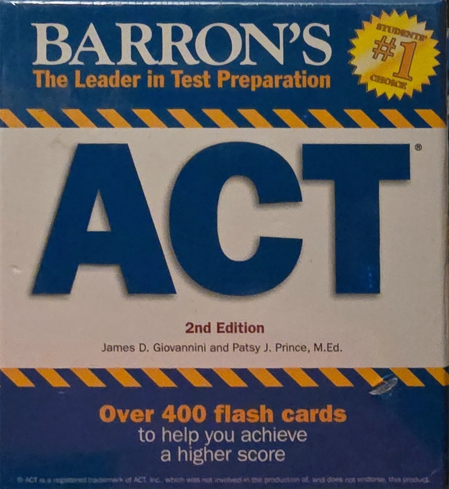 Barron’s Test Prep Ser.: Barron’s ACT Flash Cards : 410 Flash Cards to Help You