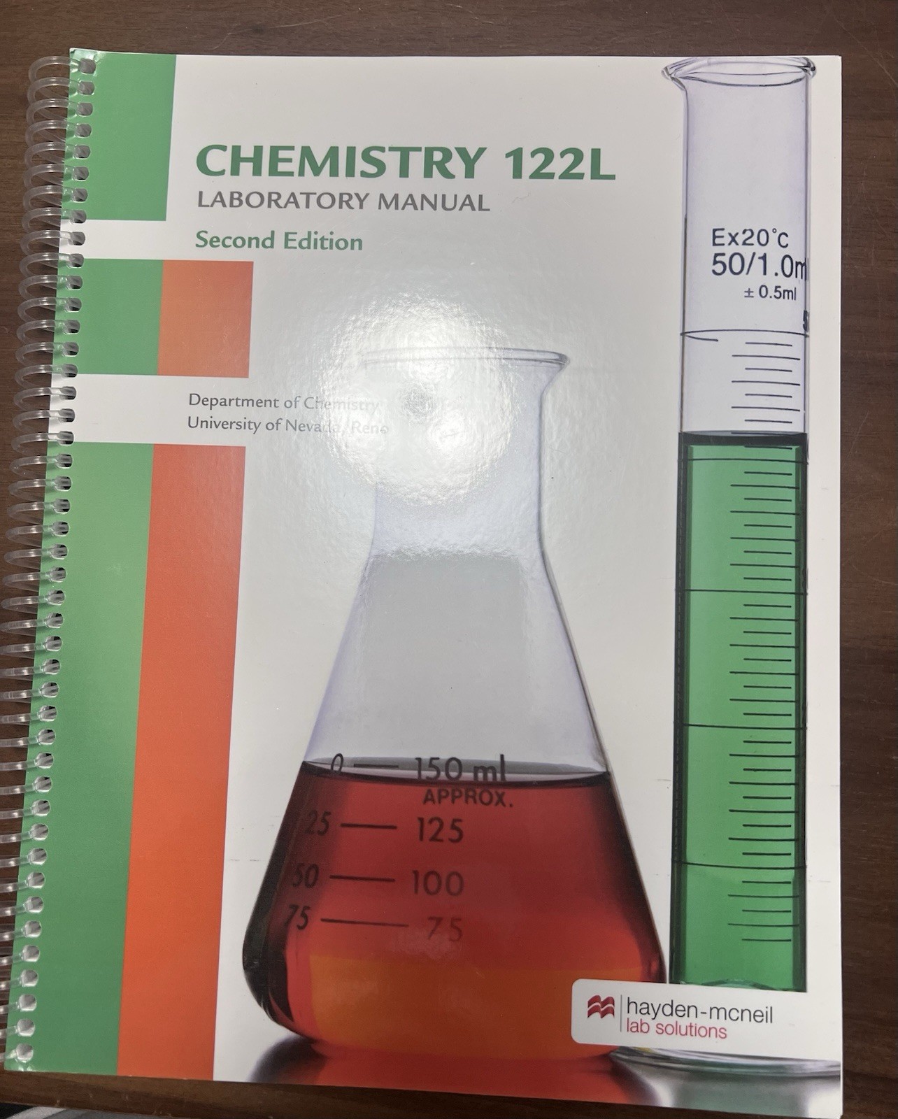 Chemistry 122L Laboratory Manual Second Edition Spiral