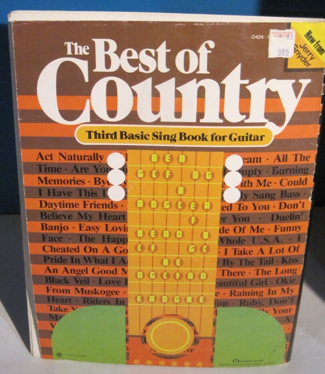 Jerry Snyder’s 3rd Basic Sing Book for Guitar – The Best of Country – Year 1985