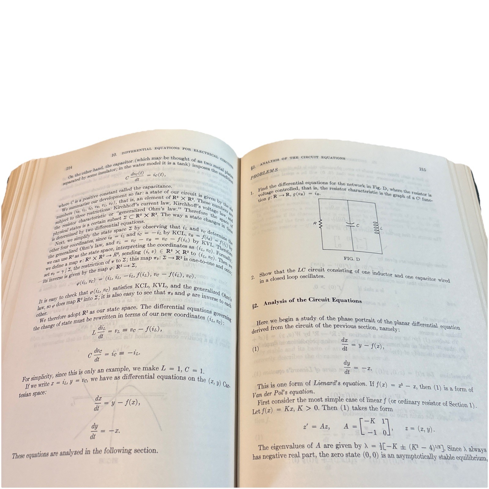 Differential Equations Dynamical Systems & Linear Algebra HC Hirsch Very Good*