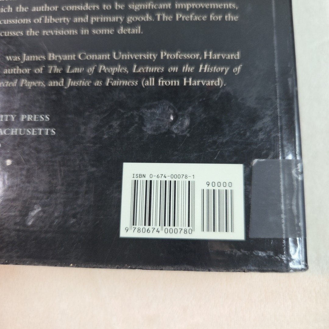 A Theory Of Justice Revised Edition by Rawls, John 2001 Paperback Ex-Library