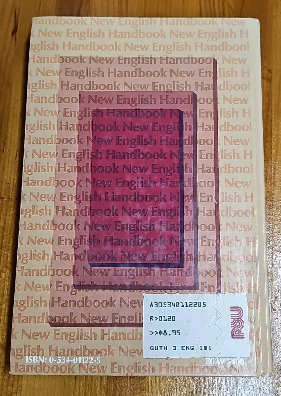 New English Handbook by Hans P. Guth San Jose State University (1982)