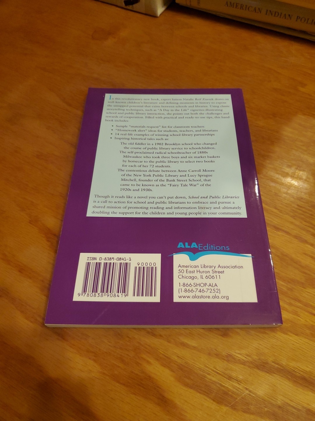 School & Public Libraries: Developing Natural Alliance by Natalie Ziarnik 2003 P